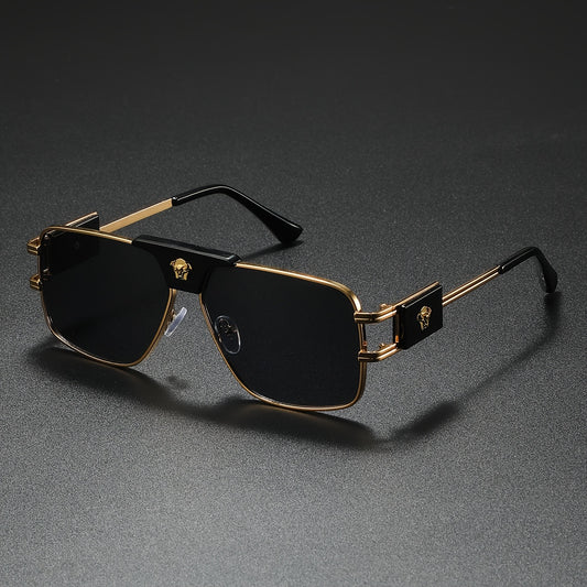 Stylish Cool Bull Head Fashion Glasses, Multi-Frame Double Bridge Eyewear, Ideal for Photography and Gifting