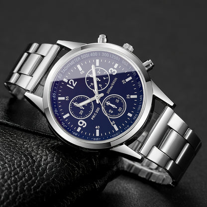 1pc/set Men'S Casual Round Zinc Alloy Quartz Watch, Non-rechargeable Button Battery (Diameter＜20mm), with Digital Dial, for Business