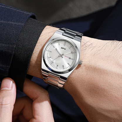 TPW Brand Men's Fashion Luminous Calendar Week Multifunctional Quartz Watch Men's Gifts