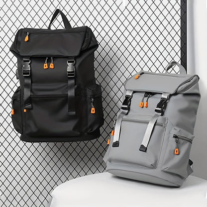 Men's Professional Backpack - Large Capacity Laptop Backpack with 39.62cm Sleeve, Business Computer Bag, Heavy-Duty Zipper Closure, Adjustable Padded Shoulder Straps - Lightweight Work Backpack for Office, College, Travel - E