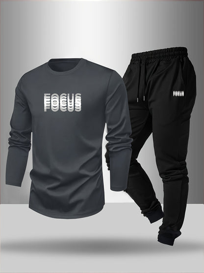 Men's Casual Comfortable Breathable Printed Loungewear Pants Set