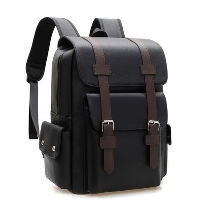 Unisex Large Capacity Backpack with Multiple Pockets, Business Casual Travel Commuter Neutral Style Dual Shoulder Bag for and Laptop