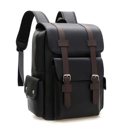 Unisex Large Capacity Backpack with Multiple Pockets, Business Casual Travel Commuter Neutral Style Dual Shoulder Bag for and Laptop