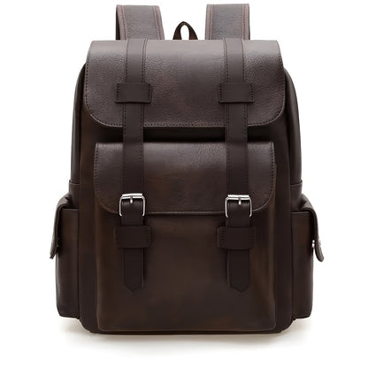 Unisex Large Capacity Backpack with Multiple Pockets, Business Casual Travel Commuter Neutral Style Dual Shoulder Bag for and Laptop