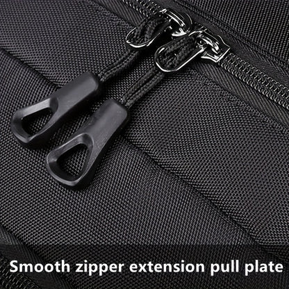 Men's Stylish Black Backpack - Multifunctional Business Laptop Bag with Adjustable Straps, Travel Compartments & Mesh Bottom for Daily Commute, Outdoor Adventures & Work, Business Backpack | Stylish Backpack | Secure Compartm