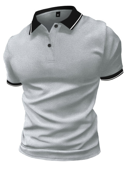 3Pcs Breathable Regular Fit Golf Shirt, Men's Casual V-Neck T-Shirt Short Sleeve For Summer, Men's Clothing