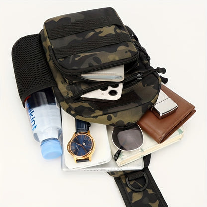 New Style Chest Bag for Outdoor Sports, Casual Men'S Shoulder Crossbody Backpack for Hiking And Travel.
