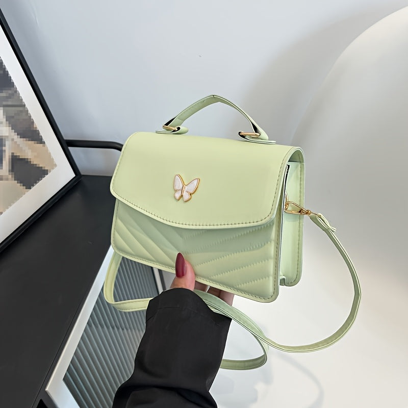 [Women's Shoulder Bag] 1pc Simple Fashion Crossbody Bag New Women's Bag Solid Color Shoulder Bag Minority Style Handbag Suitable for Daily Wear