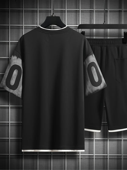 Casual Suit Summer Men's Loose Two-Piece Set