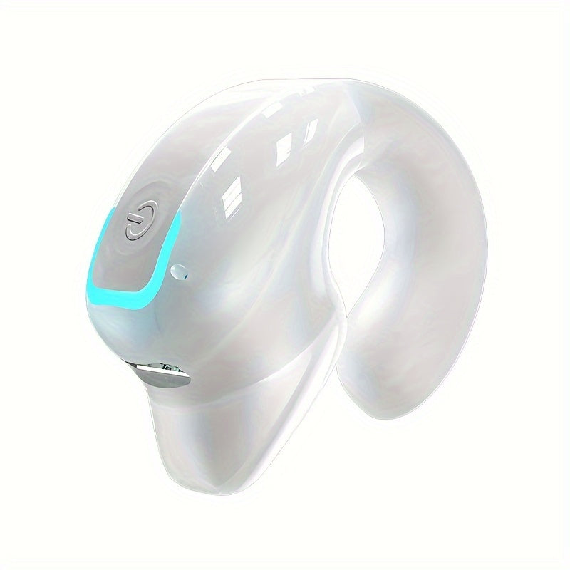 Clip-On Wireless Earbuds with Long Battery Life, Universal Phone Control, And Voice Noise Cancellation - Ideal for Exercise And Compatible with All Smartphones, Secure Fit Clip-On Design, Calls, Videos, And Music Playback, Wi