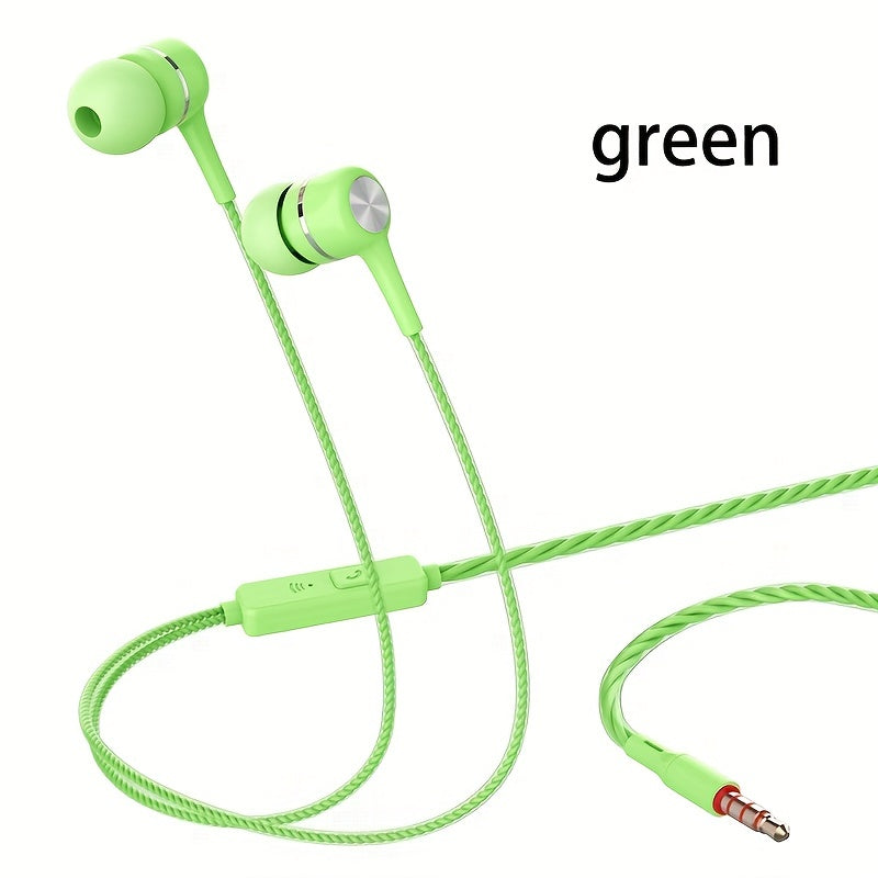 VPB S12 Universal Mobile Phone and Computer Subwoofer Earbuds In-Ear Style for Girls Karaoke Gaming Smart Headphones