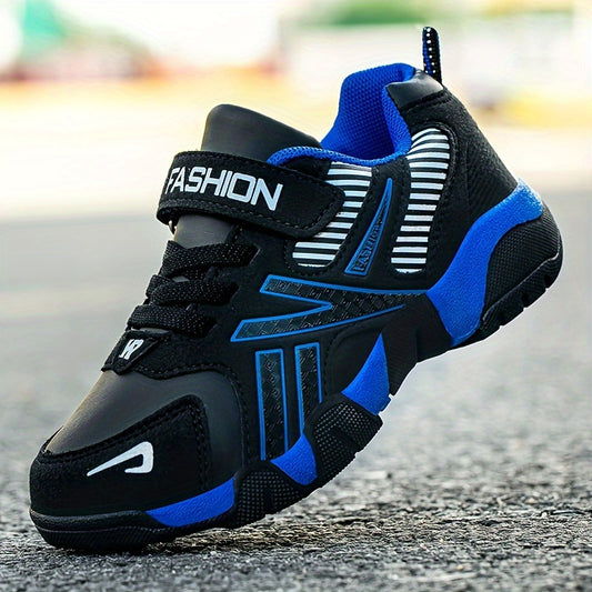 Kids' Fashion Sneakers, All-Season Low Top Lace-up Sports Shoes, Solid Color, Upper, Fabric Inner, EVA Sole, Round Toe, Non-Slip for Boys & Girls Ages 14 and Under - Casual & Trendy for Hiking, Rock Climbing & Daily Wear