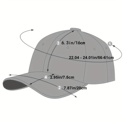 1pc Men's PU Leather Baseball Cap For Autumn And Winter