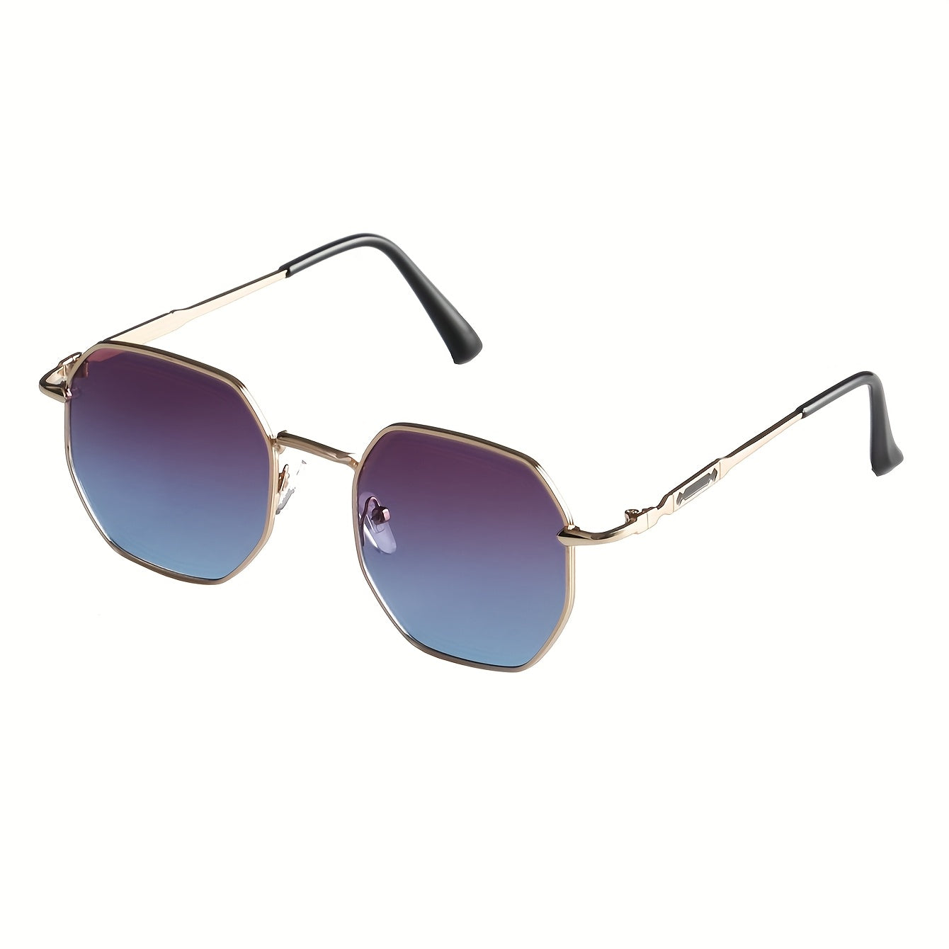 Vintage-Inspired Copper Alloy Full-Rim Men'S Fashion Glasses with Ombre Lenses - Ideal for Daily Commute, Activities & Photo Shoots, Perfect Gift for Halloween, Christmas, Easter, Valentine'S Day, Independence Day, Thanksgivi