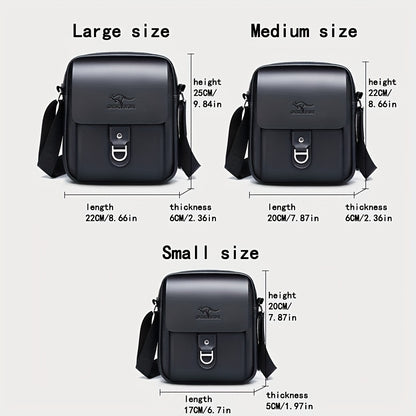 Men'S Stylish Brown Crossbody Bag with Adjustable Strap - Large Capacity, Multi-Compartment Design, Perfect for Commuting, Travel, and Everyday Use, Travel Bag