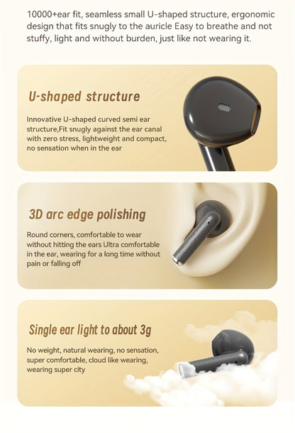 ACER TWS Wireless Earbuds with Deep Bass & Noise Cancellation, Long-Lasting Comfort, HIFI Sound, Touch Controls, Fast Delivery, Compatible with Phones/Tablets/Laptops, Ideal for Running, Music, Business, and More, Wireless Ea