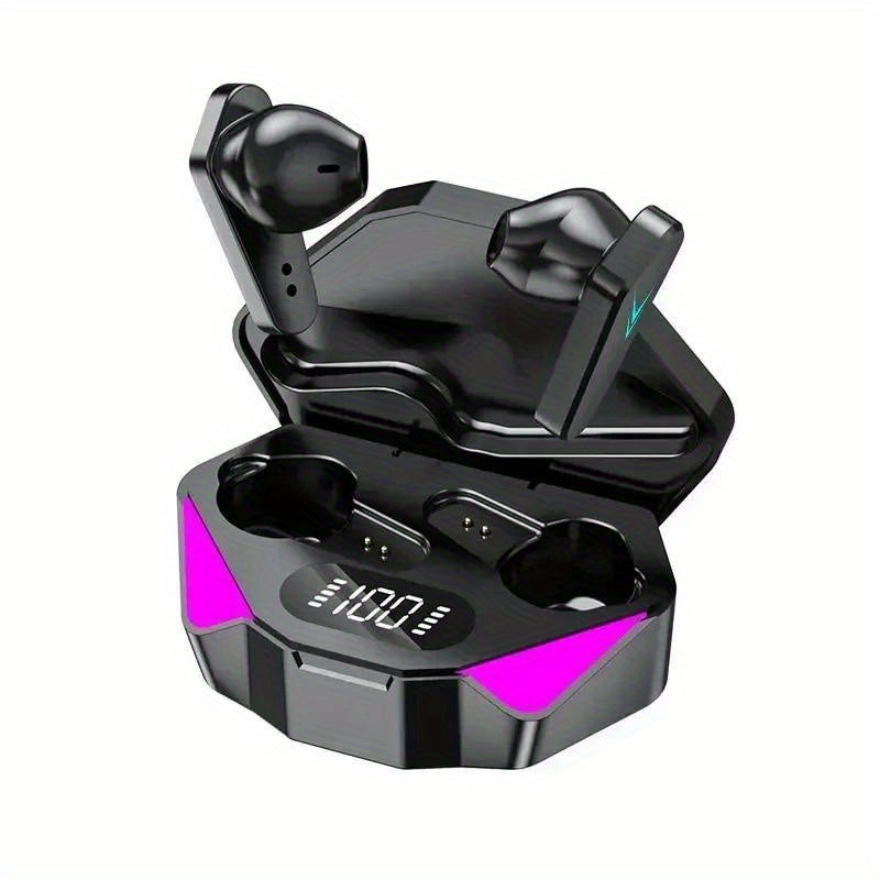 ՆՈՐ X15 Bluetooth անլար խաղային ականջակալներ 65 մվ ցածր լատենտությամբ Fone խաղային ականջակալներ միկրոֆոնով, ձեռքերի ազատ օգտագործման համար