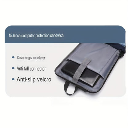 Durable Build, Business Style Laptop Backpack with Anti-Theft Design, Adjustable Shoulder Straps, Multiple Compartments, Zipper Closure & PVC Lining - Black, Secure Laptop Storage | Sleek Backpack Design | Sturdy Zipper Closu