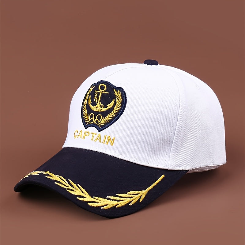 One Fashionable Casual Boat Anchor Baseball Cap Unisex Hat Adjustable Outdoor Portable Visor