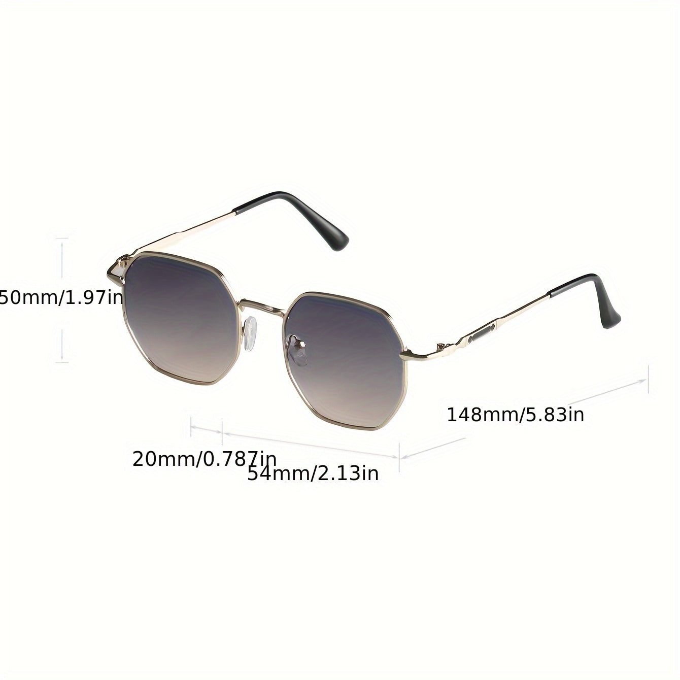 Vintage-Inspired Copper Alloy Full-Rim Men'S Fashion Glasses with Ombre Lenses - Ideal for Daily Commute, Activities & Photo Shoots, Perfect Gift for Halloween, Christmas, Easter, Valentine'S Day, Independence Day, Thanksgivi