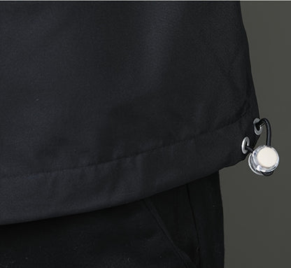 Men's Casual Hooded Windbreaker Jacket - Spring/Autumn Color Block Zip-Up Coat For Autumn Winter Outdoors