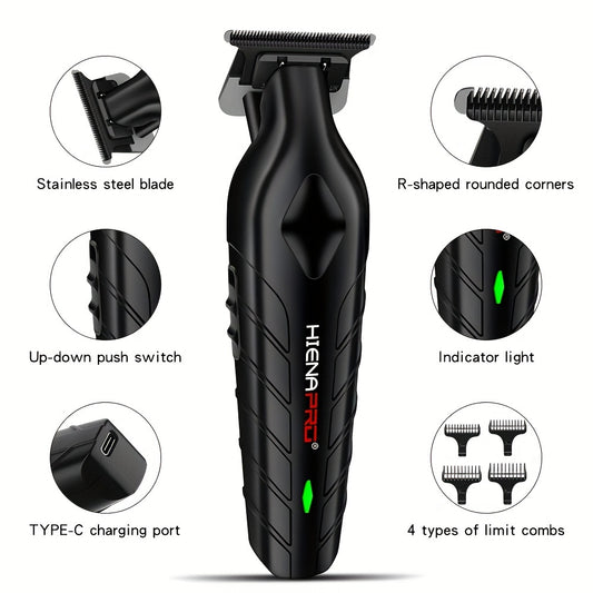 Professional Hair Clippers For Men - Cordless Barber Clippers For Hair Cutting & Grooming, Rechargeable Beard Trimmer