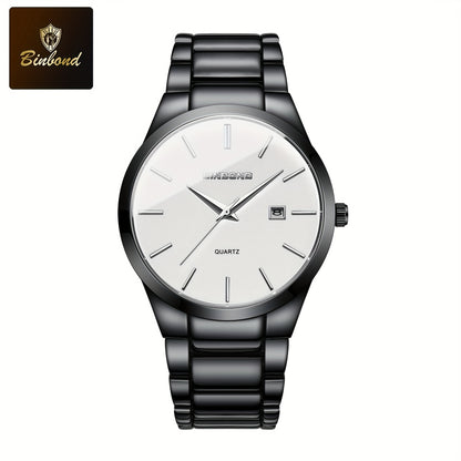 Men's quartz watch alloy strap watch calendar watch sports leisure waterproof Men's watch