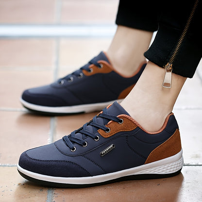 FAYWELLME Unisex Casual սպորտային կոշիկներ, շնչող ցածր վերևից ժանյակավոր սպորտային կոշիկներ, MD ներբանով միաձույլ գույնի բոլոր սեզոնային վազքի կոշիկներ, թեթև գործվածքից վերնամասը սև և արևագույն, հարմարավետ բարձիկ առօրյա հագուստի համար, ամենօրյա կոշիկներ