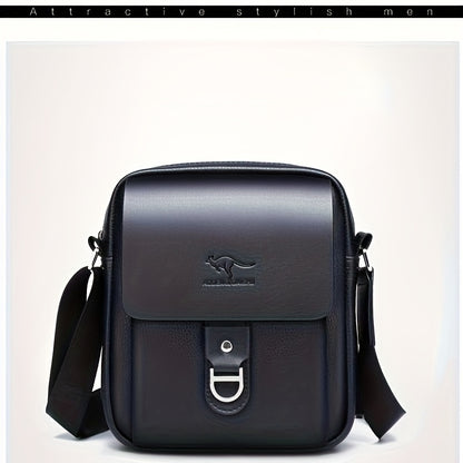 New Men'S Shoulder Bag Made of Genuine, Stylish Crossbody Bag, Casual Backpack for Men, Multifunctional Hanging Bag.