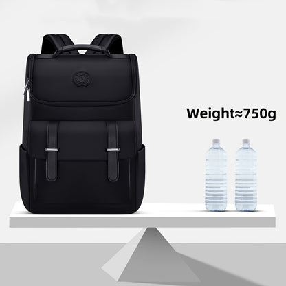 Men'S Large Capacity Laptop Backpack - Soft Shell, Durable & Easy to Clean, Multi-Functional Casual Business Travel Bag with Zipper Closure, Hand Washable, Commute Essentials | Casual Style | Zippered Closure