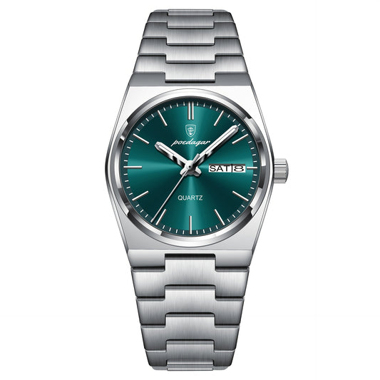 Brand Luxury Women's Business Watch Fashion Double Calendar Quartz Watch, Women's Gift Holiday Gift