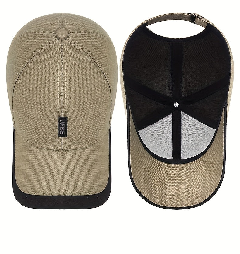 Spring Fashion Color Blocking Sunshade Hat, Outdoor Casual Sports Baseball Cap