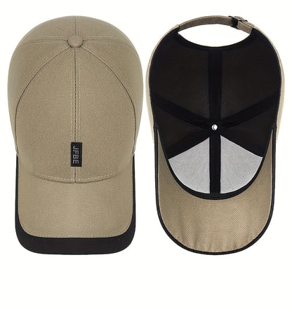 Spring Fashion Color Blocking Sunshade Hat, Outdoor Casual Sports Baseball Cap