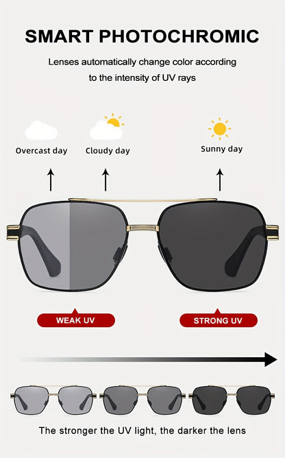 CLLOIO Top Quality Photochromic Men Women Polarized Driving Chameleon Anti-glare Sport UV400