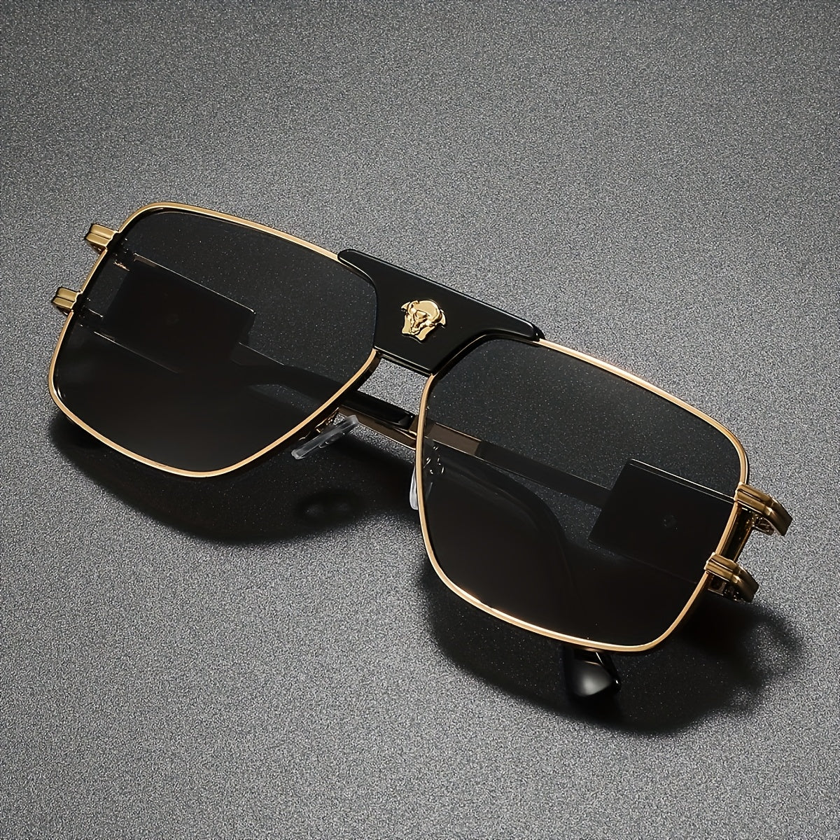 Stylish Cool Bull Head Fashion Glasses, Multi-Frame Double Bridge Eyewear, Ideal for Photography and Gifting