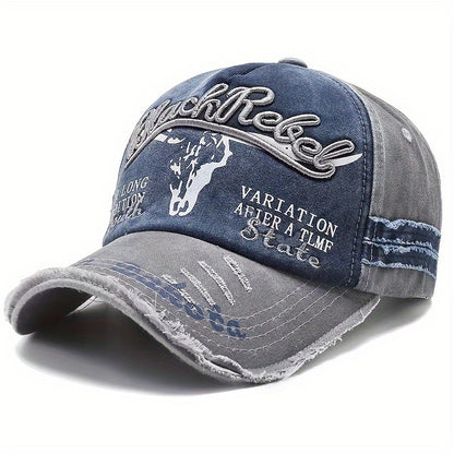2024 High Quality Outdoor Leisure Men's Soft Washed Embroidered Baseball Hat - Durable, Fashionable, Comfortable, Wearing Baseball Hat