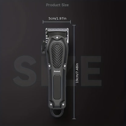 Kemei KM-1071 Electric Hair Clipper USB Rechargeable Cordless Beard Trimmer Men Powerful Hair Clipper Trimming Tool