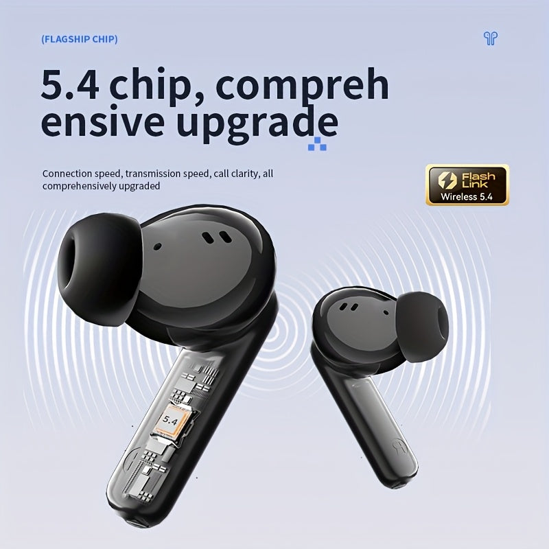 ACER HiFi բարձր թույլտվությամբ ստերեո ձայնային TWS անլար ականջակալներ՝ զանգերի աղմուկի չեղարկմամբ, երկար սպասման ժամանակ, երկմիջուկ 5.4 անլար չիպ, HIFI կարգի ստերեո ձայն, թեթև հպումային դիզայն, նորաձև դիզայն, հարմարավետ