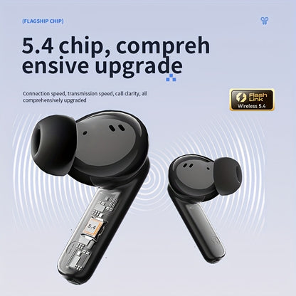 ACER HiFi բարձր թույլտվությամբ ստերեո ձայնային TWS անլար ականջակալներ՝ զանգերի աղմուկի չեղարկմամբ, երկար սպասման ժամանակ, երկմիջուկ 5.4 անլար չիպ, HIFI կարգի ստերեո ձայն, թեթև հպումային դիզայն, նորաձև դիզայն, հարմարավետ
