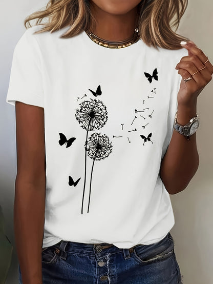 Women's Elegant Fashion Print T-Shirt