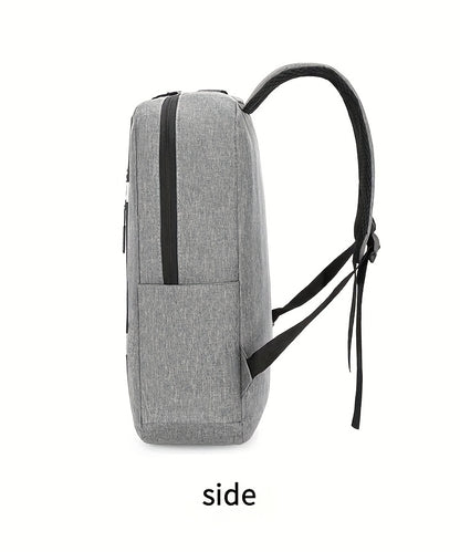 Three-Piece Set: Laptop Bag, Chest Bag, Wallet - Multi-Layer Oxford Fabric Adjustable Shoulder Backpack with Reflective Strip Design, Breathable Wide Strap Large Capacity Casual Storage Bag for Men, Suitable for Daily Commute