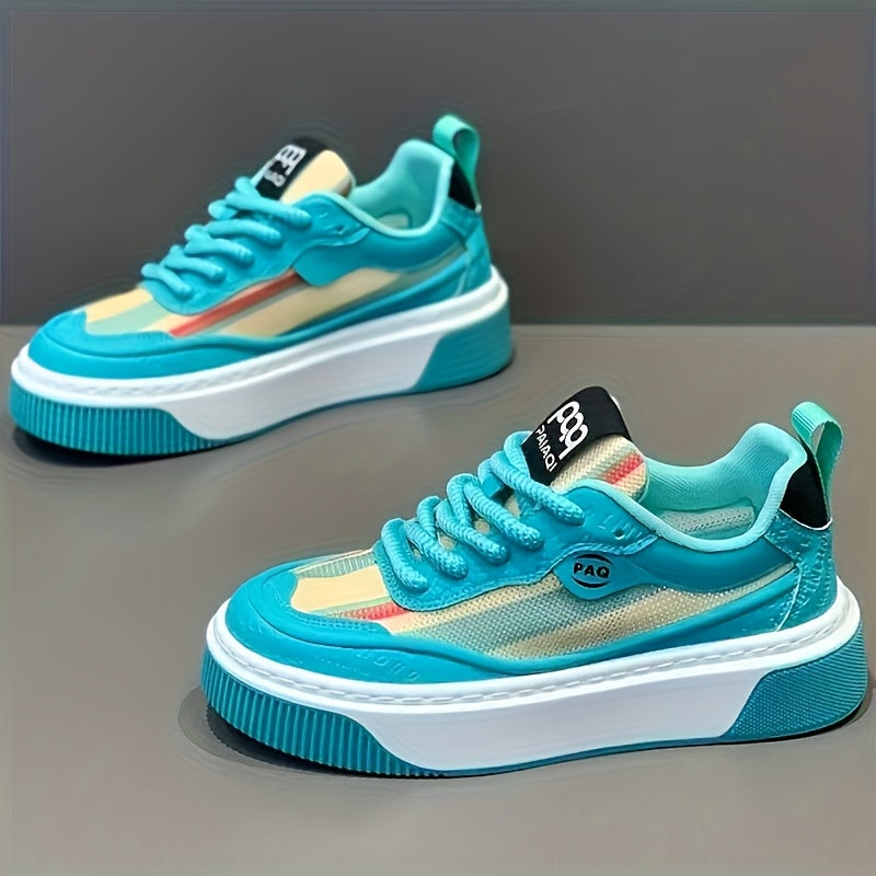 Men's Low-Top Sneakers - All-Season Cushioned Shoes with Shock-Absorbing PVC Sole & Breathable Fabric Lining, White PU Upper - Lightweight Sneakers for Gym, Casual, Casual Attire - Lace-Up Design for Secure Fit, Gym Footwear,