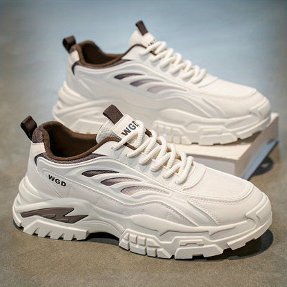 Men'S Shoes 2025 Summer Trendy Breathable Mesh Casual Sneakers Comfortable Lightweight Platform Dad Shoes Thick Sole Mesh Versatile Men'S Sports Shoes Special Offer