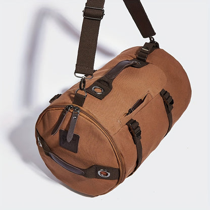 Men's Large Capacity Travel Backpack - Heavy-Duty Backpack with Multiple Compartments, Padded Shoulder Straps & Secure Buckles - Brown Backpack for Business, School, Backpacking - Urban Streetstyle Daypack