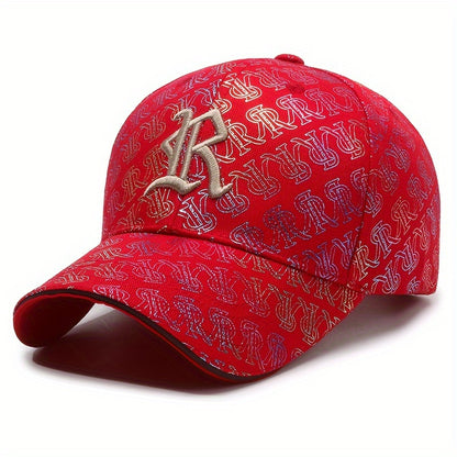 Men's Funky Embroidery Baseball Cap, Seasonable Casual Stylish High-End Baseball Cap With Adjustable Strap For Men And Women