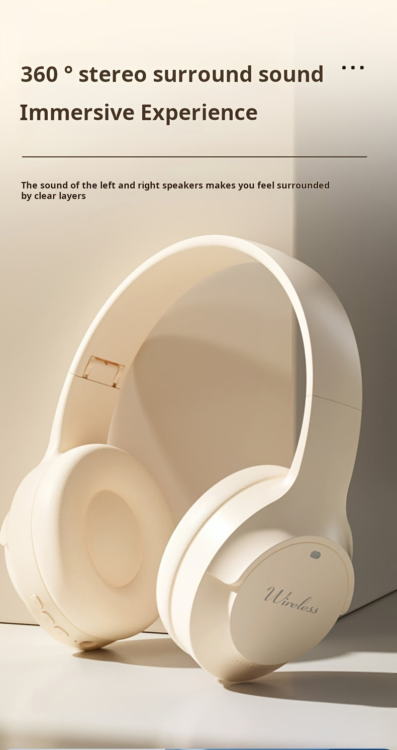 Wireless Earbuds with HIFI Heavy Bass, Low Latency Gaming & HD Calls, Foldable Wireless 5.3 Headphones, Long Battery Life, Comfortable Ergonomic Design for Sports/Running/Esports, for PC/Mobile, Stylish Gift for Men Women, Ea