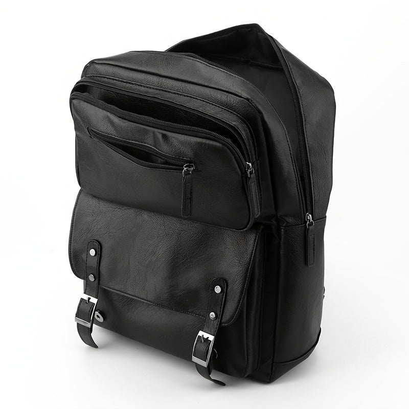 Men'S Simple Large Capacity Business Travel Backpack, Material, Daily Commute Sports Casual Computer Bag for College Students