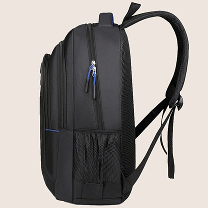 Zipper Random, Large Capacity Outdoor Hiking Backpack Camping Bag for Men's Casual Backpack, Fits 17-inch Laptop, Durable School Backpack with Multiple Compartments, Multi-layer Design, Spine Protection Backpack, Height 48cm