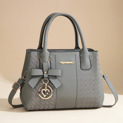 Gift for Mom, Stylish Large Capacity Crossbody Bag with Embroidery, Shoulder or Diagonal Carry Women's Handbag, Fashionable Tote Bag for Family, Perfect Gift for Mother