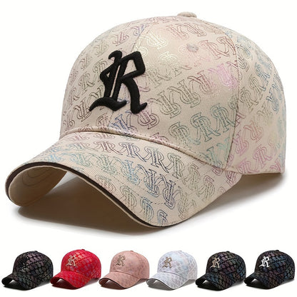 Men's Funky Embroidery Baseball Cap, Seasonable Casual Stylish High-End Baseball Cap With Adjustable Strap For Men And Women